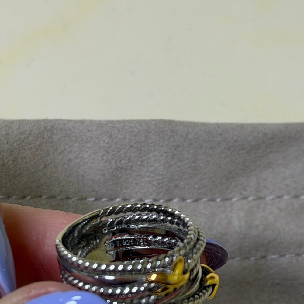 David Yurman Twisted Silver Ring - Picture 3 of 3